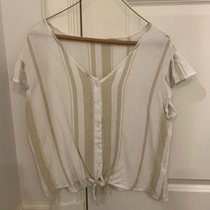 Impeccable Pig striped button down top